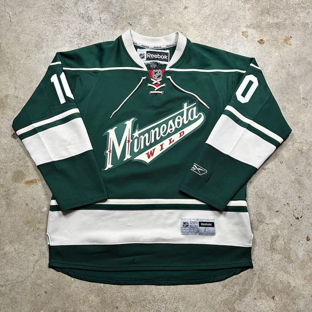 Reebok NHL Minnesota Wild Devin Setoguchi Hockey Jersey Size L